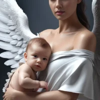 Engel mit Baby 32 - Traumbilder