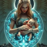 Engel mit Baby 41 - Traumbilder