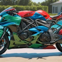 Regenbogen-Racer Moto Bike Regenbogen-Racer Moto Bike